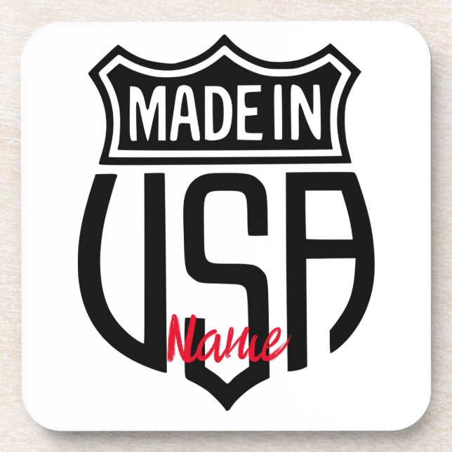 Made in USA Sign Thunder_Cove Coaster (Front)
