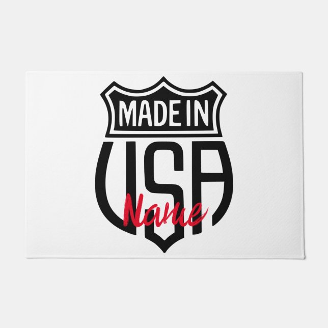 Made in USA Sign Thunder_Cove Doormat (Front)