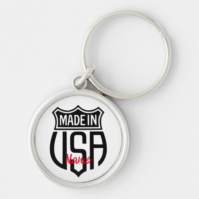 Made in USA Sign Thunder_Cove Key Ring (Front)