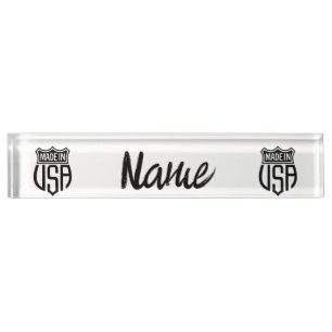 Made in USA Sign Thunder_Cove Nameplate