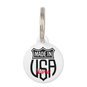Made in USA Sign Thunder_Cove Pet Tag