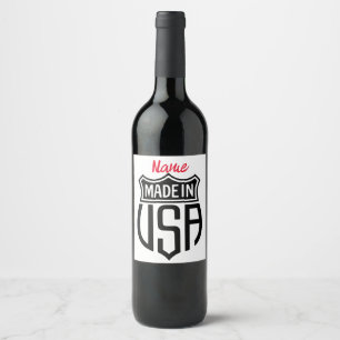 Made in USA Sign Thunder_Cove Wine Label