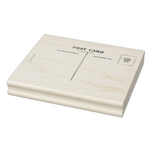 Made In USA Vintage Post Card Rubber Art Stamp