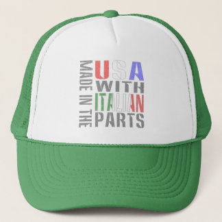 Made in USA with Italian Parts Trucker Hat