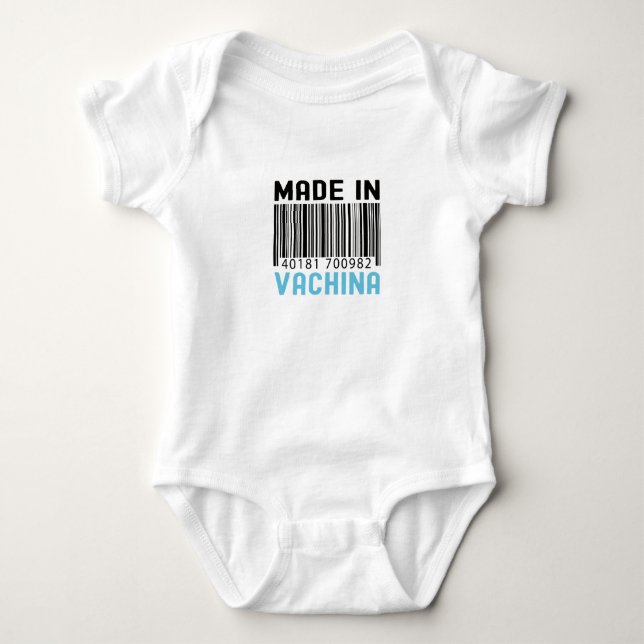 Made In Vachina Baby Bodysuit (Front)