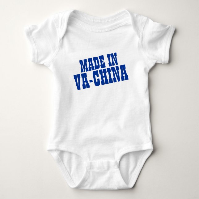 Made in VaChina Funny Baby Joke Bodysuit (Front)