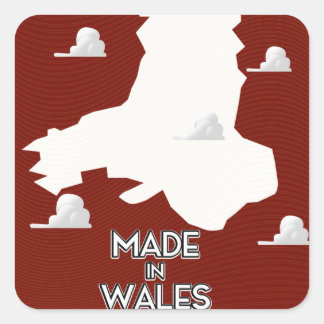 Made in Wales Square Sticker