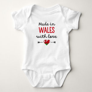 Made in Wales with Love Baby Bodysuit