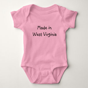 Made in West Virginia infant Creeper