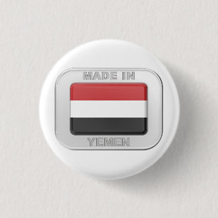 Made in Yemen 3 Cm Round Badge