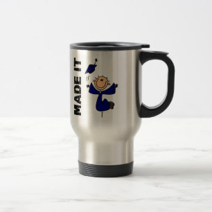 MADE IT Stick Figure Graduation Travel Mug