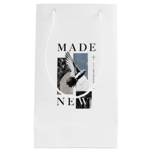 Made New 2 Corinthians 5:17 Brutalist Dove Baptism Small Gift Bag