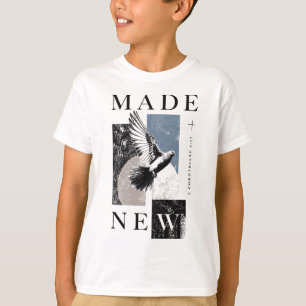 Made New 2 Corinthians 5:17 Brutalist Dove Baptism T-Shirt