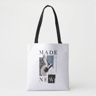 Made New 2 Corinthians 5:17 Brutalist Dove Baptism Tote Bag