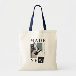 Made New 2 Corinthians 5:17 Brutalist Dove Baptism Tote Bag