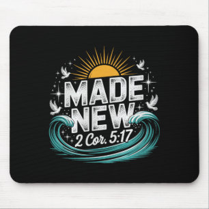 Made New Baptism Shirt Christian Shirts For Youth Mouse Mat