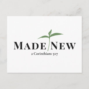 Made New Christian Postcard 2 Corinthians 5:17