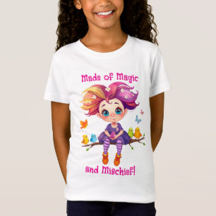 Made of Magic and Mischief Rainbow Pixie and Birds T-Shirt
