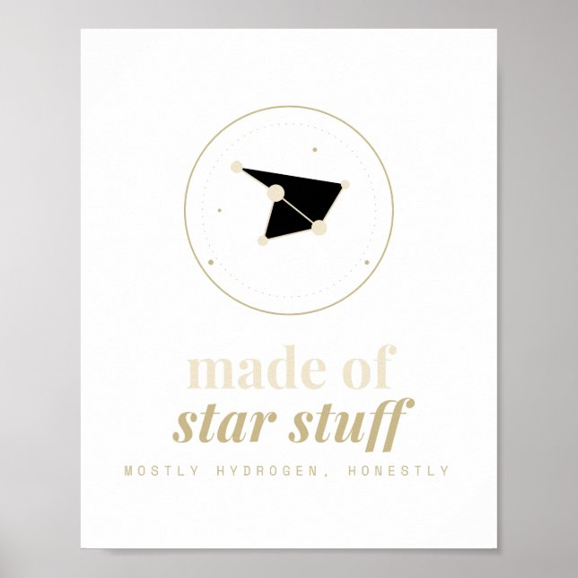 Made of Star Stuff Celestial Astronomy Matte Poste Poster (Front)