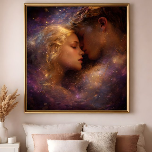 Made of Starlight: A Celestial Love Embrace Poster (Creator Uploaded)