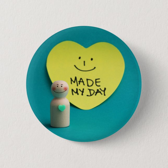 Made on the day 6 cm round badge (Front)