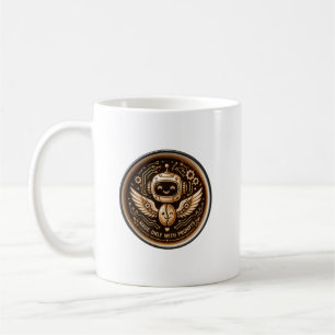 Made Only With Prompts Funny AI Coffee Robot Mug