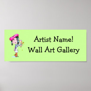 Made-to-order Art Gallery sign