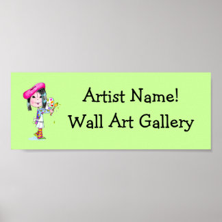 Made-to-order Art Gallery sign