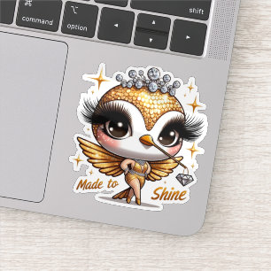 Made to Shine Motivational Hummingbird Sticker