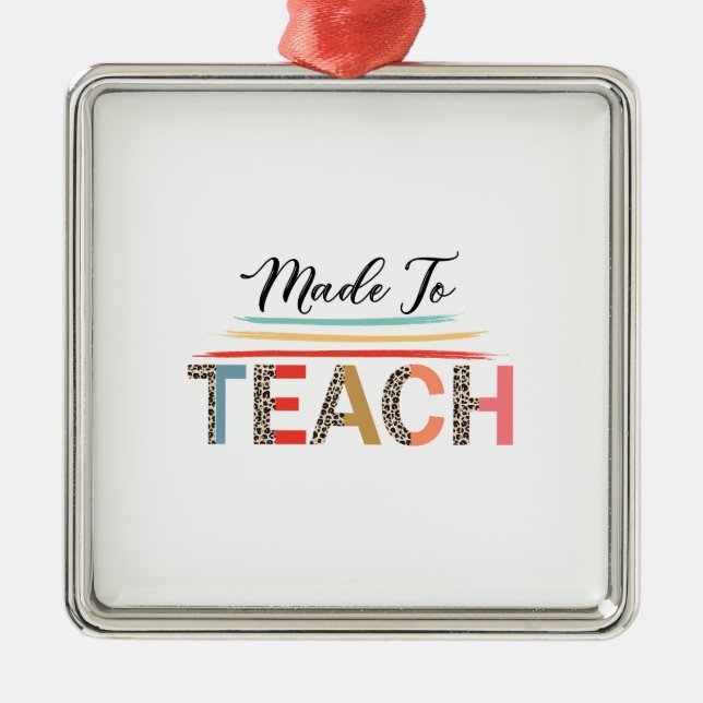 Made To Teach Metal Tree Decoration (Front)
