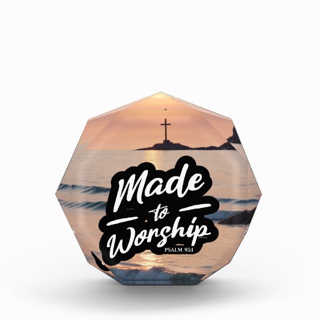 Made to Worship Psalm 95:1 Photo Block (Front)