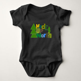 Made UpNorth Up North Girls T-shirt Dress Baby Bodysuit