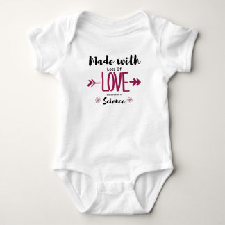 Made With Lots of Love & A Little Science IVF Baby Bodysuit