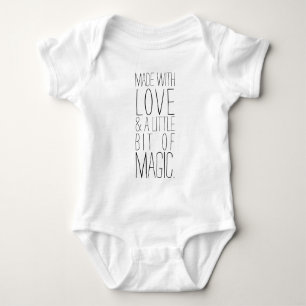 Made with love and a little bit of magic baby bodysuit