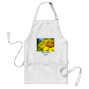 Made with Love! apron Summer Yellow Sunflower