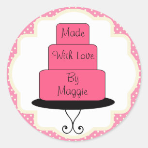 Made With Love Bakery Baker Stickers