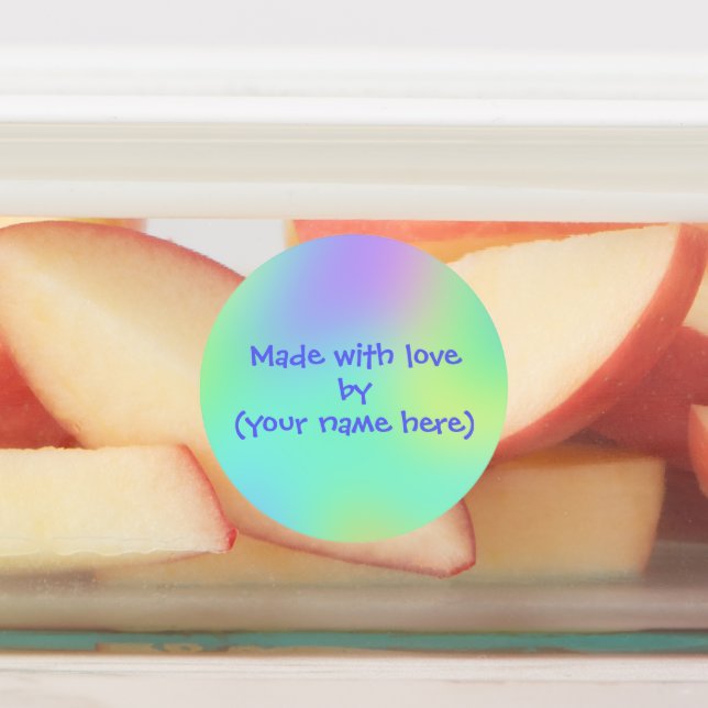 Made With Love By Personalised Labels (Affixed)