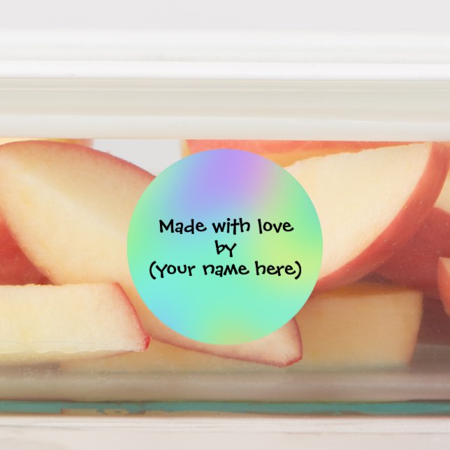 Made With Love By Personalised Labels (Affixed)
