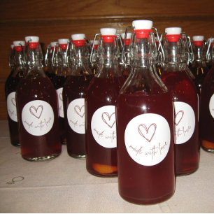 Made with Love - Circle Sticker for Favours