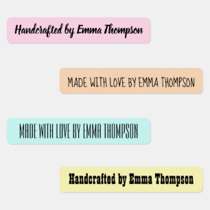 Made With Love Colour Personalised Name