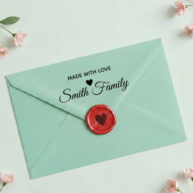 Made With Love Family Name Custom Label Stamp (Creator Uploaded)