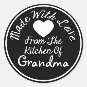 Made With Love From The Kitchen Of Classic Round Sticker