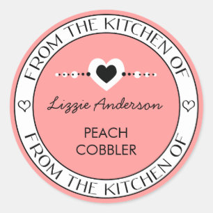 Made with Love From the Kitchen of Label   Pink