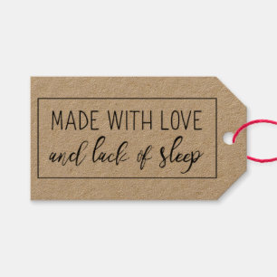 Made with Love Funny Gift Tags