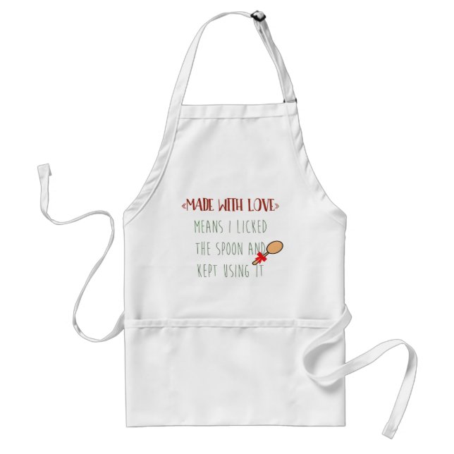 Made With Love funny saying Standard Apron (Front)