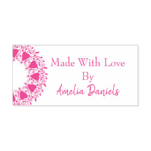 Made with Love Heart Wreath Self-inking Stamp