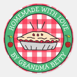 Made with Love, Homemade Cherry Pie Gift Labels