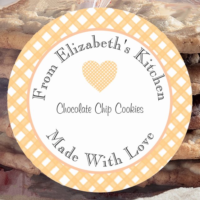 Made With Love Homemade Food Gift Label Sticker (Creator Uploaded)