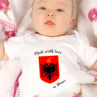 Made with Love in Albania / Albanian flag