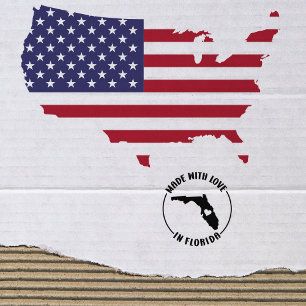 Made With Love in Florida, Small Business, Rubber Stamp